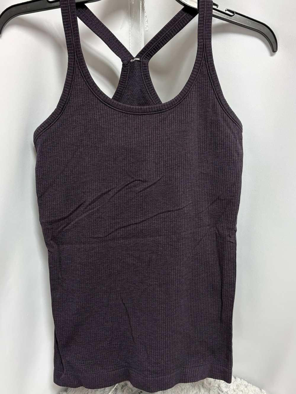 Lululemon Razorback ribbed tank top with a shelf bra size medium